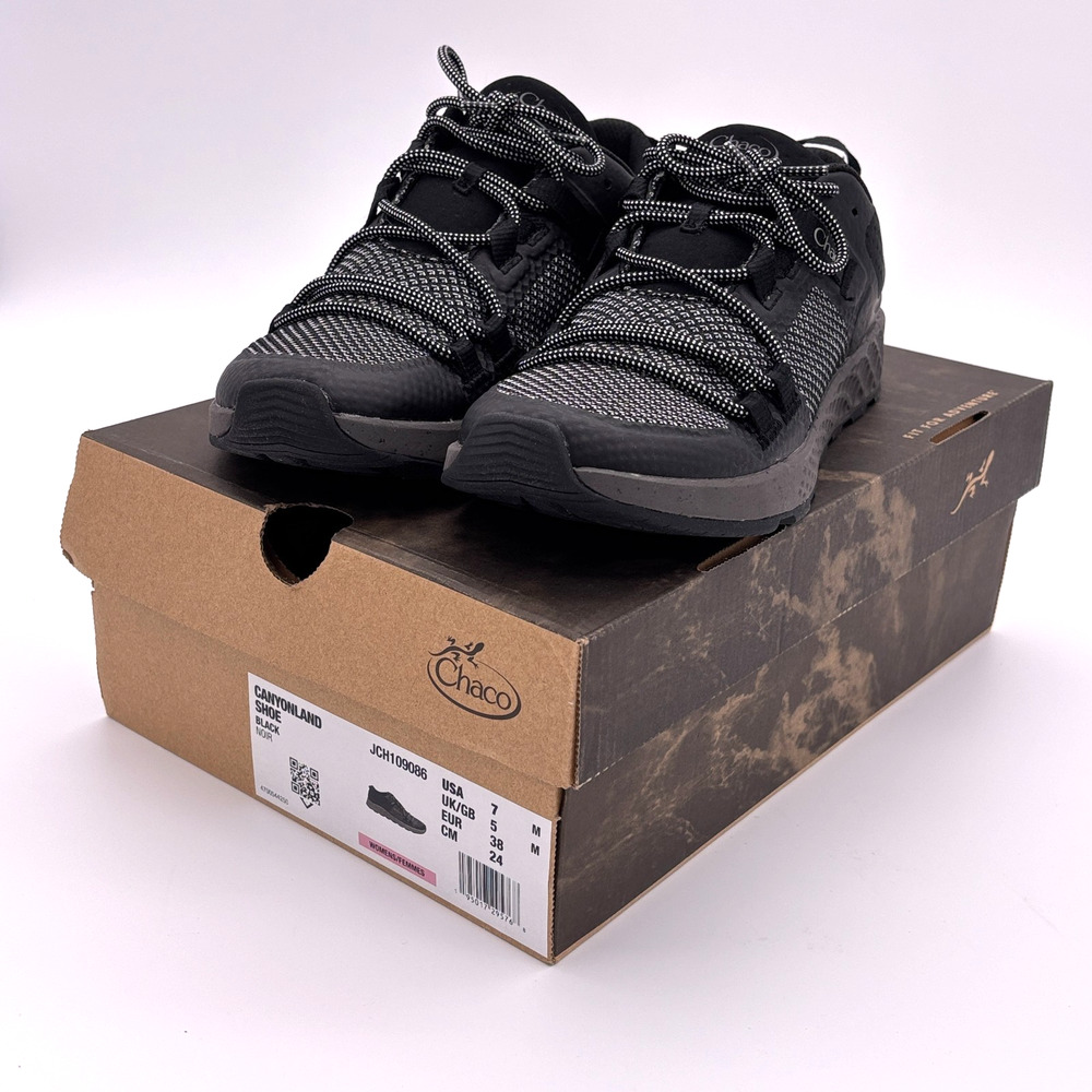 Chaco Canyonland Water Shoe Women Size 7 Black EU 38 Luvseat NIB JCH109086